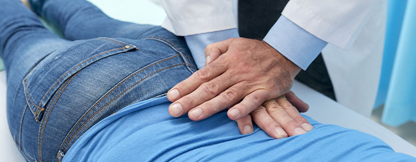 patient receiving chiropractic in McKinney TX